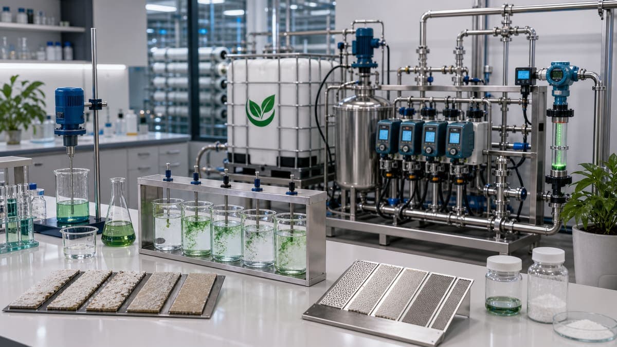 Green Antiscalant Solutions: biodegradable membrane chemistry where the matrix allows water treatment solution illustration