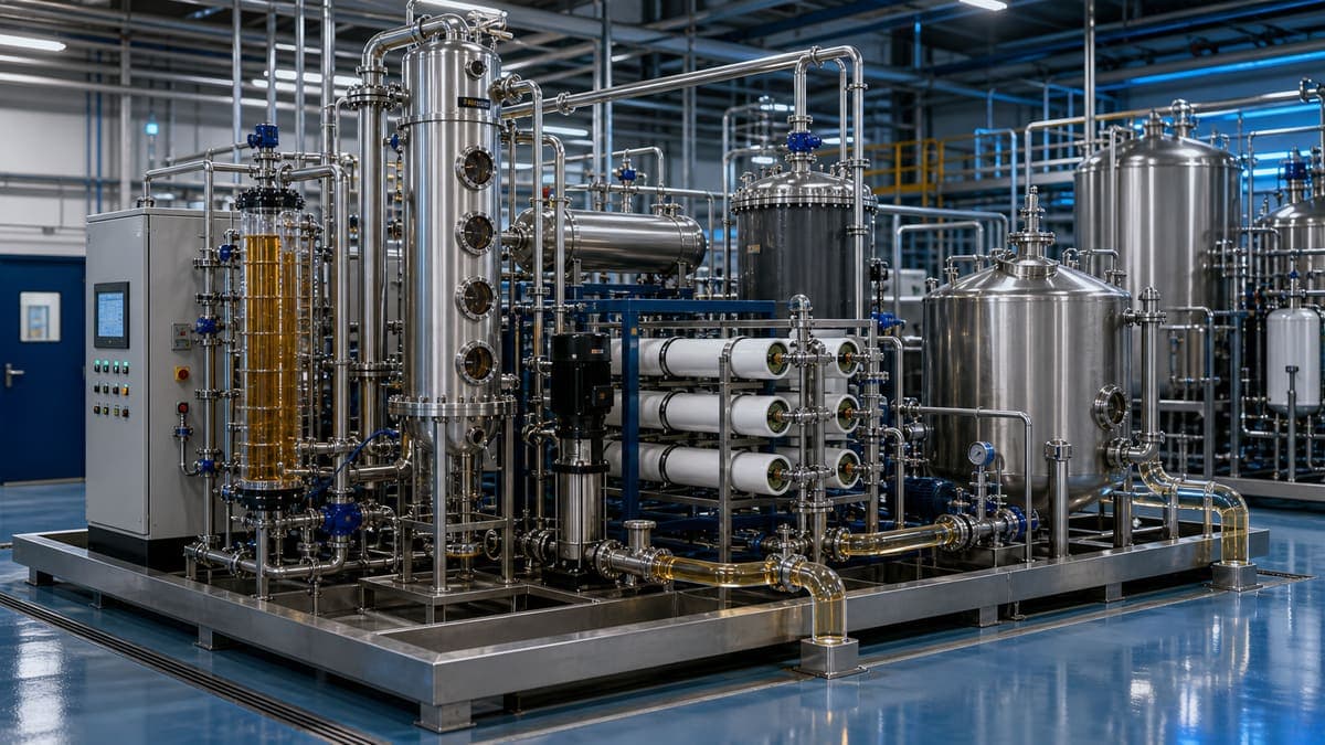 Solvent Recovery & Purification: closed loops for pharma and fine chemical plants water treatment solution illustration