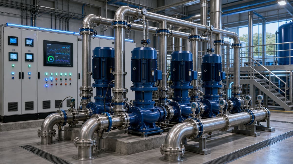 VFD-Optimized Pumping Stations: matching flow demand and eliminating parasitic head water treatment solution illustration