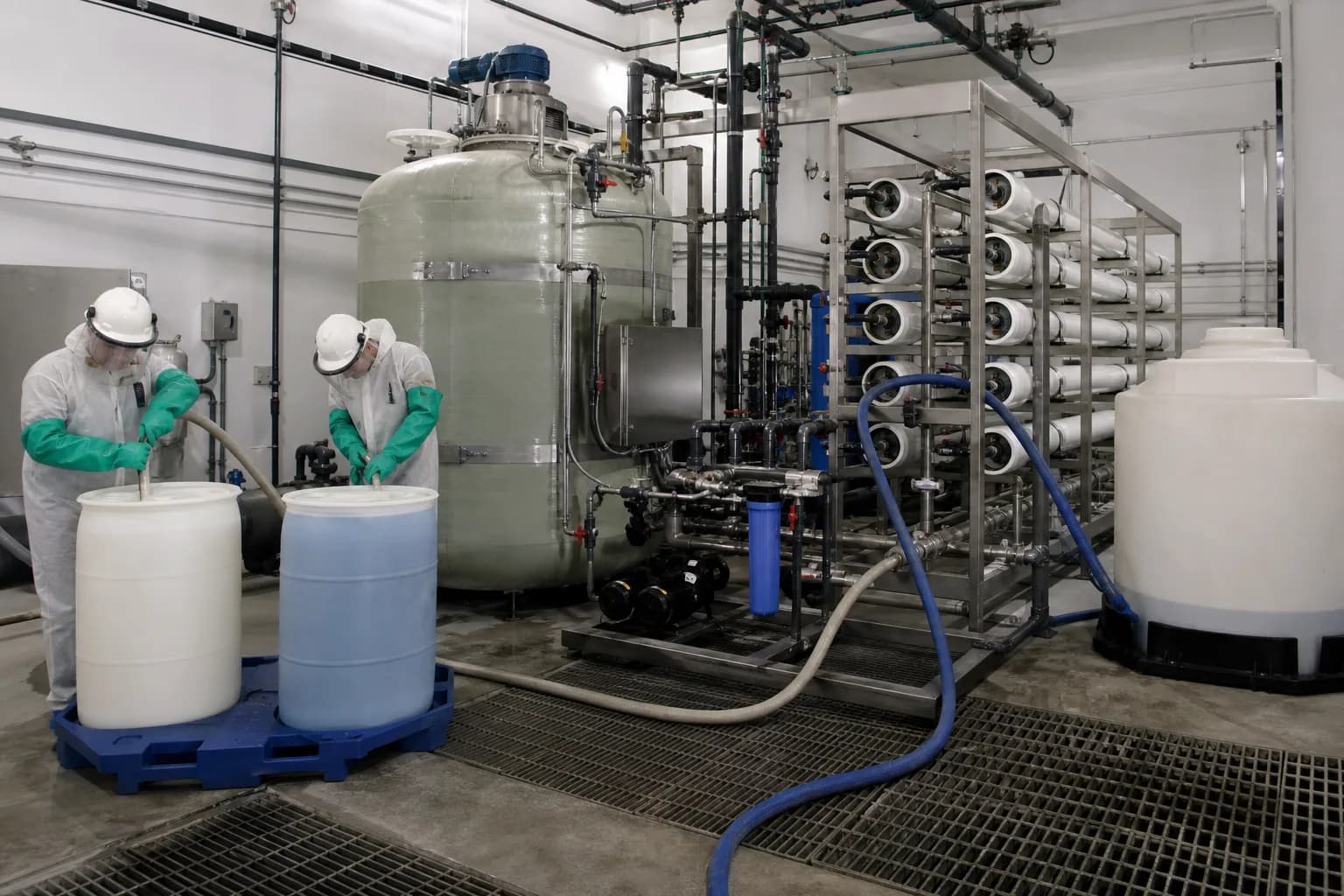 What do acid and caustic CIP cleaning remove?
