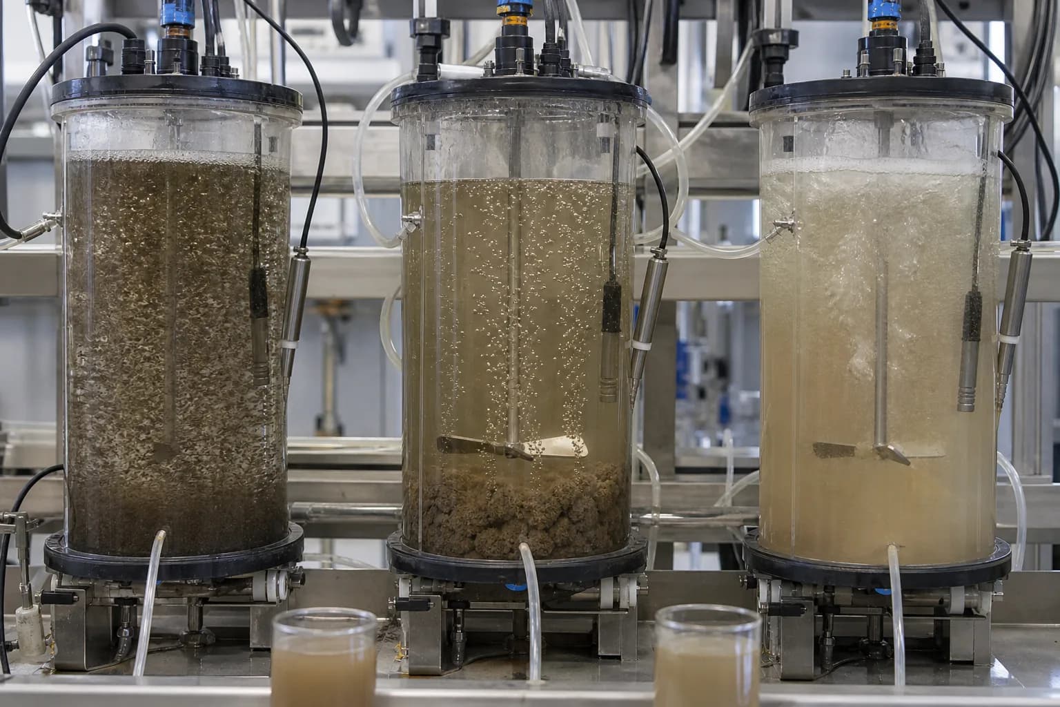 Carbon shortage, balance and excess produce different outcomes：Carbon-limited nitrate residual、Matched carbon and stable removal、Excess carbon and effluent-COD risk、Mixers, DO/ORP and dosing probes