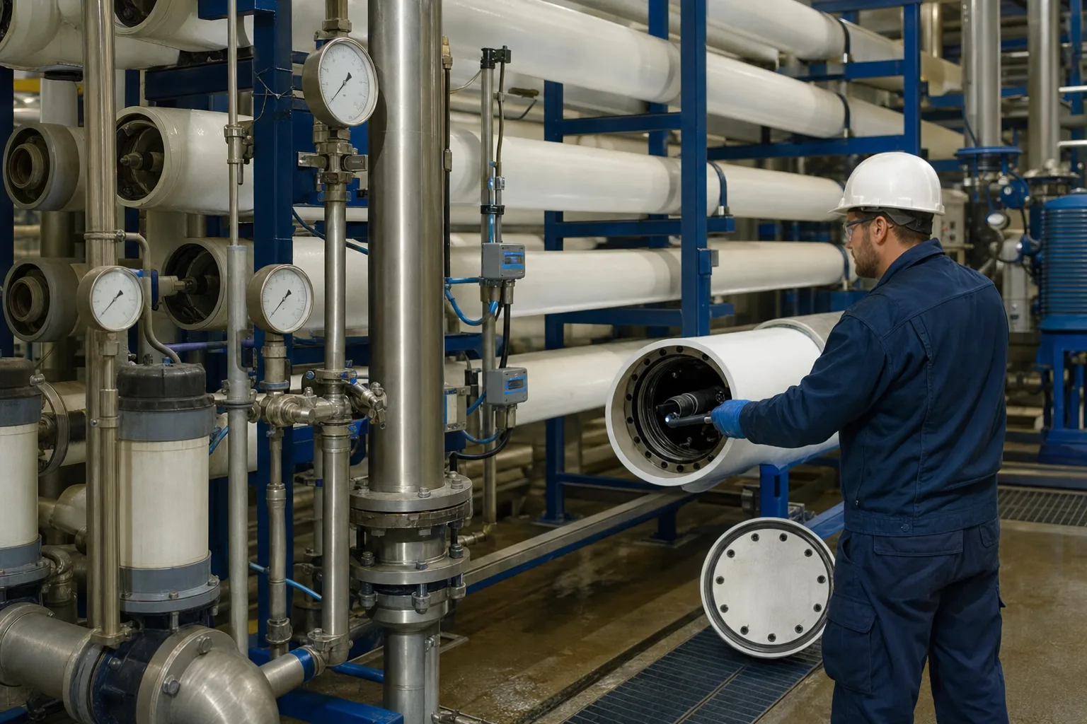 What does rising RO stage differential pressure usually mean?