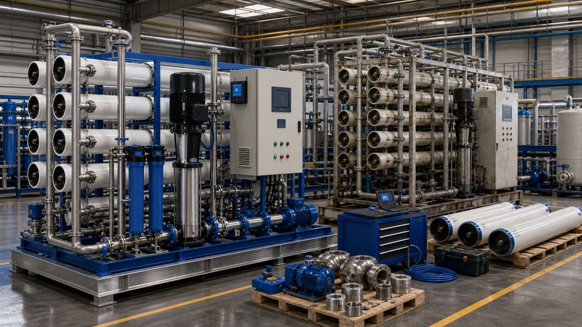 Asset Life Extension Programs: digital retrofit paths for aging RO systems water treatment solution illustration