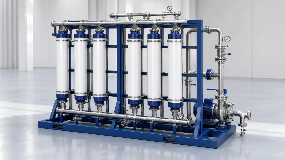 Packaged industrial ultrafiltration skid for stable RO pretreatment